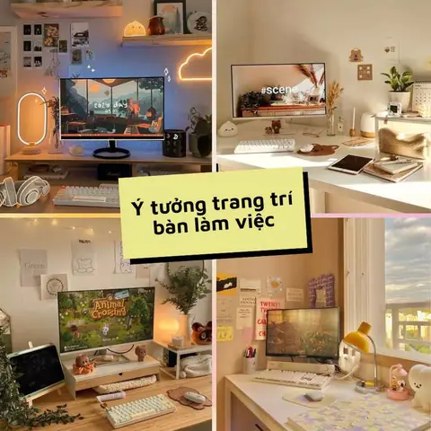 20+ Ý Tưởng Trang Trí Bàn Làm Việc Tại Nhà Đẹp, Sáng Tạo Và Hợp Phong Thủy