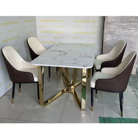 Chân Bàn Inox Mặt Đá: Lựa Chọn Sang Trọng, Bền Bỉ Cho Mọi Không Gian