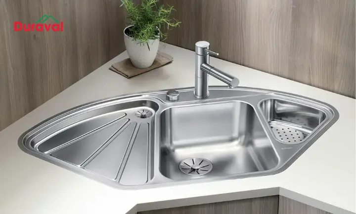 Chậu Rửa Chén Đặt Góc: Ưu Nhược Điểm, Lưu Ý Chọn Mua & Lắp Đặt
