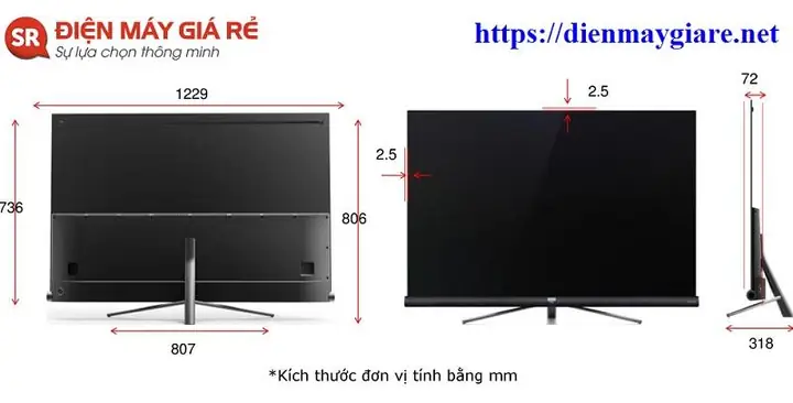 Chiều Cao Treo Tivi 55 Inch Lý Tưởng: Hướng Dẫn Chi Tiết Từ Chuyên Gia