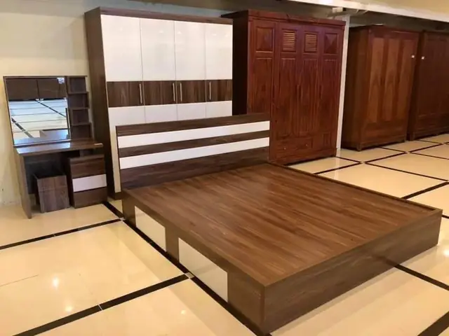 Combo Giường Tủ Gỗ Công Nghiệp: Giải Pháp Nội Thất Phòng Ngủ Hiện Đại, Giá Tốt Combo Giường Tủ Gỗ Công Nghiệp: Giải Pháp Nội Thất Phòng Ngủ Hiện Đại, Giá Tốt