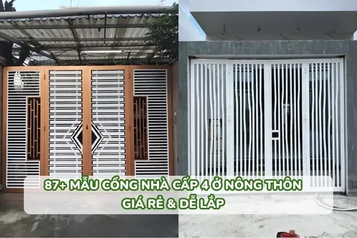 Top Mẫu Cổng Nhà Đẹp Nông Thôn: Đơn Giản, Sang Trọng & Phong Thủy