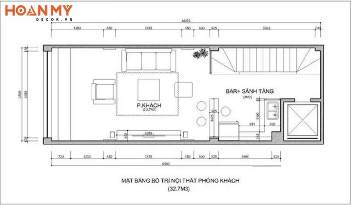 Diện Tích Phòng Khách Nhà Cấp 4 Bao Nhiêu Là Chuẩn & Hợp Lý?