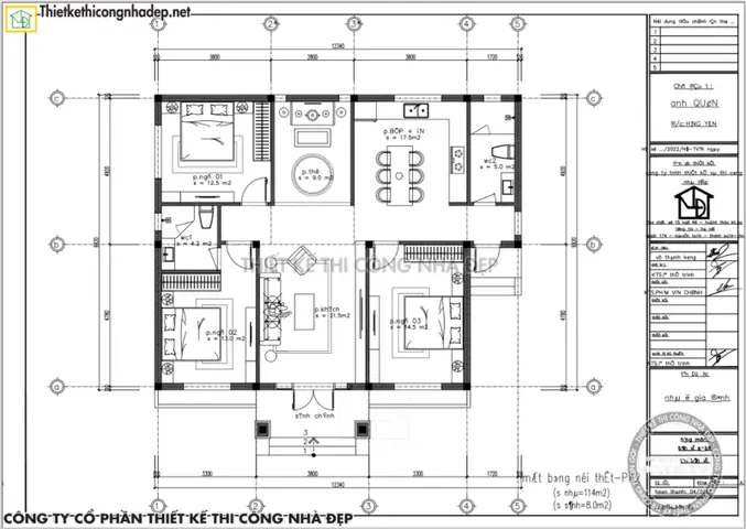 Tải Miễn Phí File Cad Nhà Cấp 4 3 Phòng Ngủ: Mẫu Bản Vẽ Đẹp & Chi Tiết Nhất