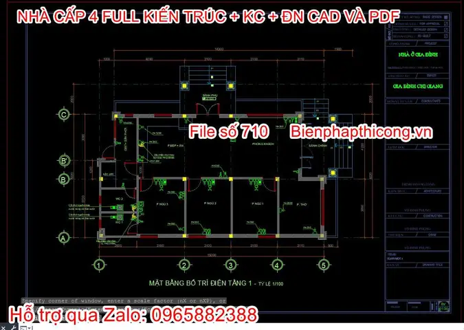 Tải Miễn Phí File Cad Nhà Cấp 4 3 Phòng Ngủ: Mẫu Bản Vẽ Đẹp & Chi Tiết Nhất
