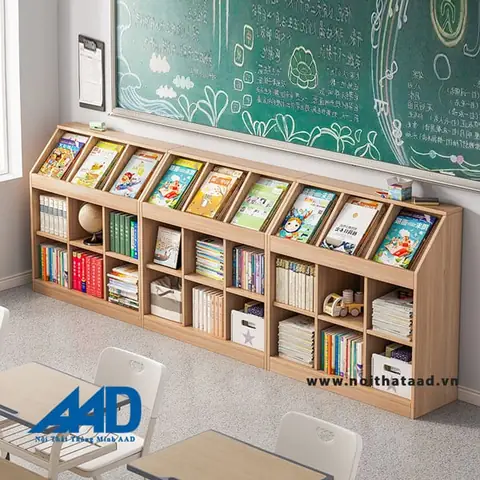 Top 50+ Mẫu Kệ Sách Gỗ Đẹp, Hiện Đại & Bền Chắc Theo Xu Hướng 2024