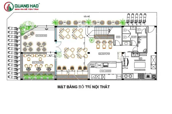 Báo Giá Thiết Kế Nhà Hàng Trọn Gói & Chi Tiết Theo M2 Cập Nhật Mới Nhất