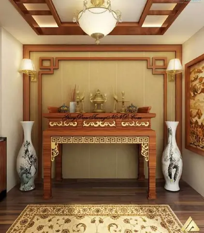 Giấy Dán Tường Phòng Thờ: Mẫu Đẹp, Hợp Phong Thủy & Cách Chọn Chi Tiết