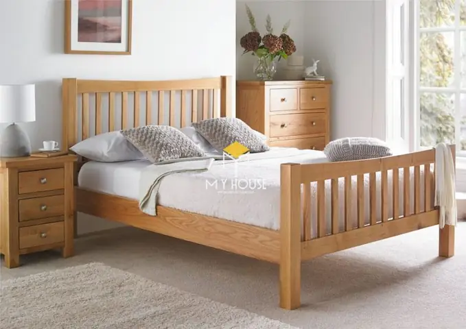 Giường Gỗ 4 Chân Cao: Mẫu Đẹp, Ưu Điểm Vượt Trội & Kinh Nghiệm Chọn Mua