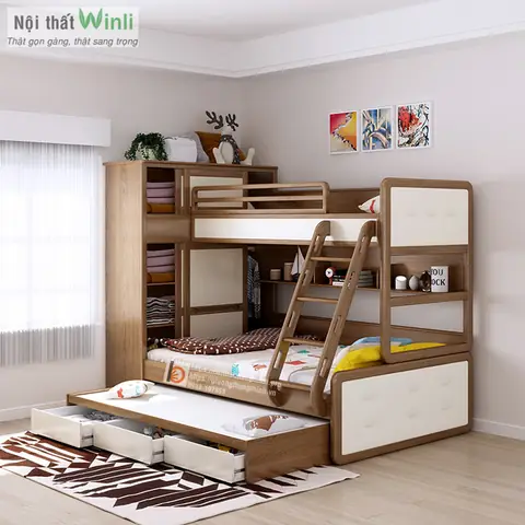Giường Tầng Kéo Thông Minh: Giải Pháp Tiết Kiệm Không Gian Tối Ưu Cho Mọi Nhà