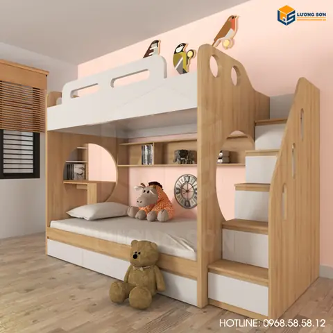 Giường Tầng Trẻ Em Bằng Gỗ: Mẫu Đẹp, An Toàn & Giá Tốt