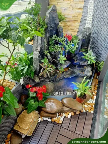 Hòn Non Bộ Ban Công Chung Cư: Thiết Kế, Phong Thủy & Ý Tưởng Trang Trí Đẹp