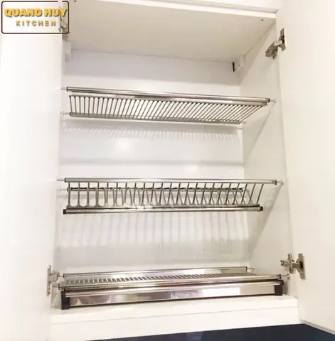 Kệ Chén Inox Gắn Tủ Bếp: Chọn Mua, Lắp Đặt & Ưu Điểm Vượt Trội 2025