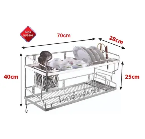 Kệ Chén Inox Gắn Tủ Bếp: Chọn Mua, Lắp Đặt & Ưu Điểm Vượt Trội 2025