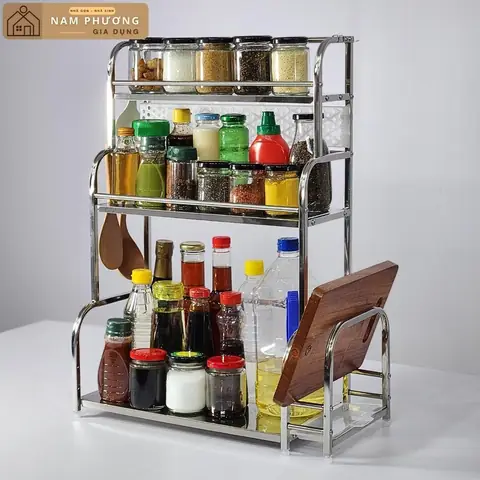 Kệ Gia Vị Inox 304: Mẫu Mã, Kích Thước & Lưu Ý Chọn Mua
