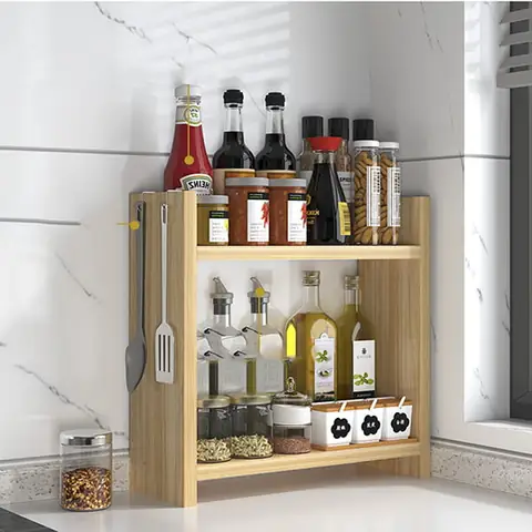 Kệ Đựng Gia Vị Bằng Gỗ: Mẫu Mã, Chất Liệu & Lưu Ý Chọn Mua Thông Minh