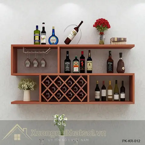 Kệ Rượu Gỗ Treo Tường: Mẫu Đẹp, Giá Tốt, Hướng Dẫn Chọn & Lắp Đặt