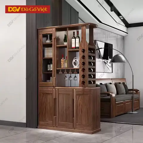 Tủ Rượu Trang Trí Phòng Khách: Mẫu Đẹp, Sang Trọng & Lựa Chọn Thông Minh