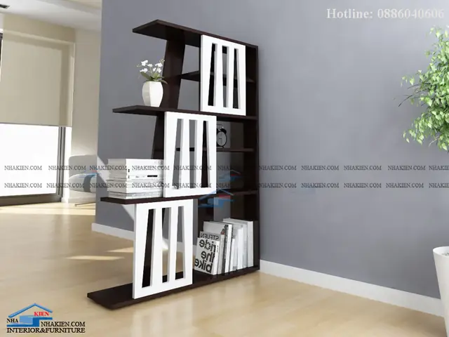 Kệ Sách Làm Vách Ngăn: Giải Pháp Tối Ưu Không Gian Sống Đa Năng