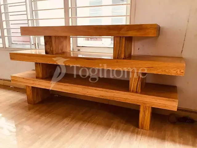 Kệ Tivi 3 Tấm Gỗ Tự Nhiên: Mẫu Đẹp, Bền & Giá Tốt 2024