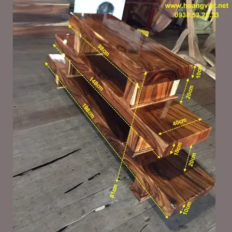 Kệ Tivi Gỗ Nguyên Khối: Các Mẫu Đẹp, Bền & Kinh Nghiệm Chọn Mua