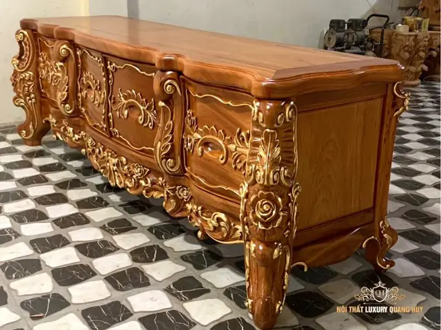 Kệ Tivi Gỗ Tự Nhiên Cao Cấp: Mẫu Mã, Chất Liệu & Kinh Nghiệm Chọn Lựa