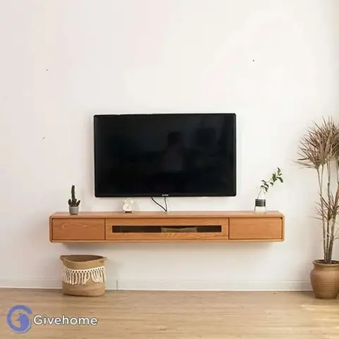 Kệ Tivi Gỗ Tự Nhiên Treo Tường: Mẫu Mã, Lưu Ý & Kinh Nghiệm Chọn Mua