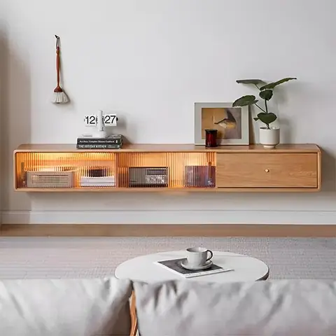 Kệ Tivi Gỗ Tự Nhiên Treo Tường: Mẫu Mã, Lưu Ý & Kinh Nghiệm Chọn Mua