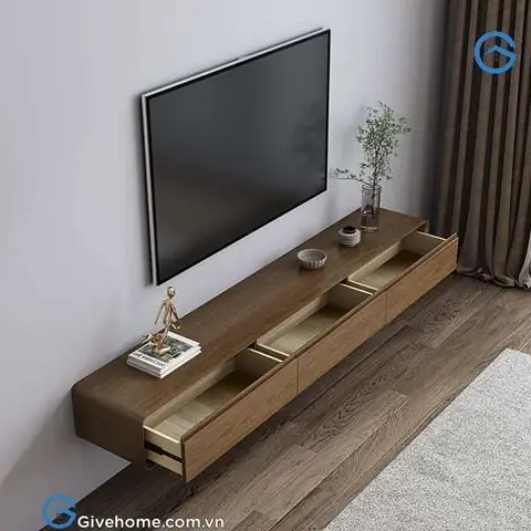 99+ Mẫu Kệ Tivi Treo Tường Bằng Gỗ Đẹp, Hiện Đại & Bền Chắc