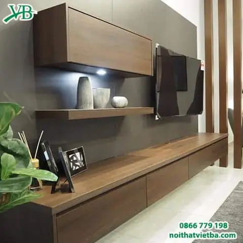 99+ Mẫu Kệ Tivi Treo Tường Bằng Gỗ Đẹp, Hiện Đại & Bền Chắc
