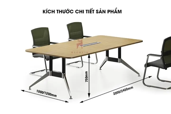 Kích Thước Bàn Họp 8 Người Chuẩn & Hướng Dẫn Chọn Lựa Phù Hợp
