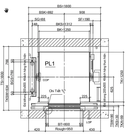 Kích Thước Thang Máy 400kg Chuẩn & Các Yếu Tố Cần Biết Khi Lắp Đặt Kích Thước Thang Máy 400kg Chuẩn & Các Yếu Tố Cần Biết Khi Lắp Đặt
