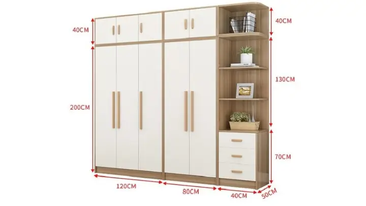 Kích Thước Tủ Quần Áo 6 Cánh Chuẩn & Cách Chọn Phù Hợp Không Gian Kích Thước Tủ Quần Áo 6 Cánh Chuẩn & Cách Chọn Phù Hợp Không Gian
