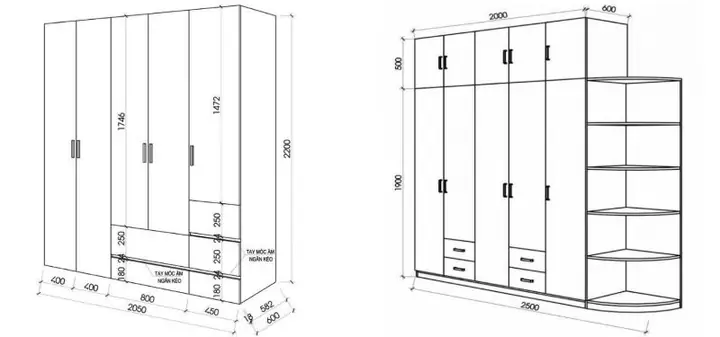 Kích Thước Tủ Quần Áo 6 Cánh Chuẩn & Cách Chọn Phù Hợp Không Gian Kích Thước Tủ Quần Áo 6 Cánh Chuẩn & Cách Chọn Phù Hợp Không Gian