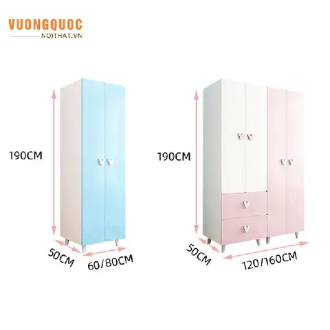 Kích Thước Tủ Quần Áo Trẻ Em Tiêu Chuẩn & Cách Chọn Phù Hợp
