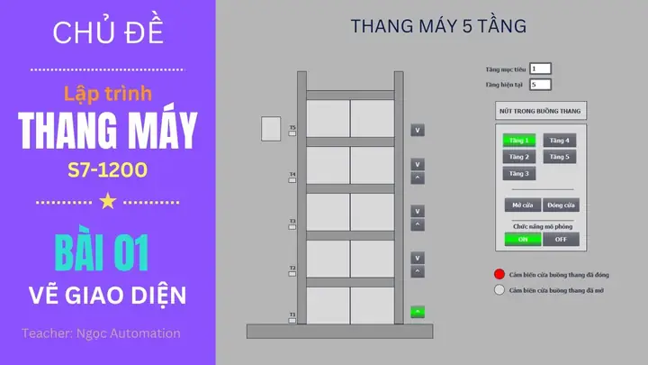 Hướng Dẫn Lập Trình Thang Máy 5 Tầng Chi Tiết Với Plc S7-1200 & Tia Portal