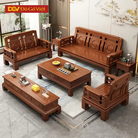 Top 100+ Mẫu Bàn Ghế Sofa Gỗ Phòng Khách Đẹp, Hiện Đại & Cách Chọn Mua