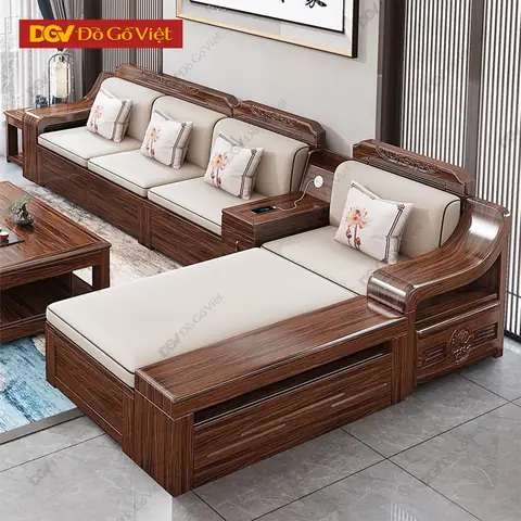 Top 100+ Mẫu Bàn Ghế Sofa Gỗ Phòng Khách Đẹp, Hiện Đại & Cách Chọn Mua
