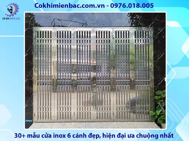Tổng Hợp Mẫu Cửa Inox 6 Cánh Đẹp, Hiện Đại & Báo Giá Chi Tiết