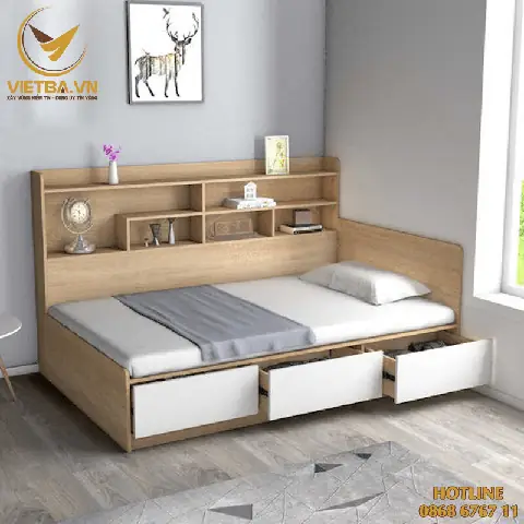Mẫu Giường Có Hộc Tủ: Chọn Lựa Thông Minh, Tối Ưu Không Gian Lưu Trữ