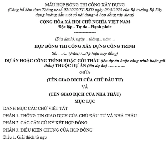 Mẫu Hợp Đồng Thi Công Nhà Ở Mới Nhất: Chuẩn Pháp Lý & Thực Tiễn