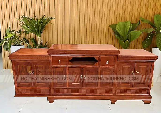 Mẫu Kệ Tivi Gỗ Hương Đá Đẹp: Lựa Chọn Sang Trọng Cho Phòng Khách Hiện Đại