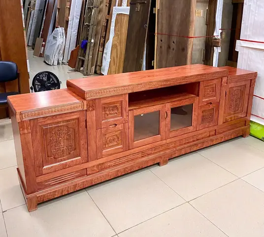 Mẫu Kệ Tivi Gỗ Hương Đá Đẹp: Lựa Chọn Sang Trọng Cho Phòng Khách Hiện Đại