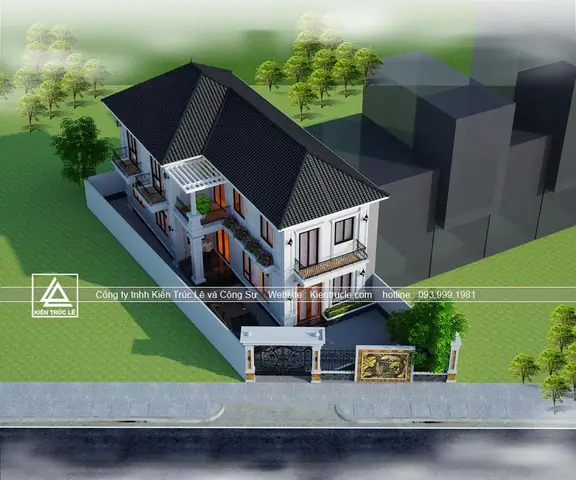Mẫu Nhà 2 Tầng 2 Mặt Tiền Mái Thái: Tuyển Tập Thiết Kế Đẹp & Ấn Tượng Nhất 2024