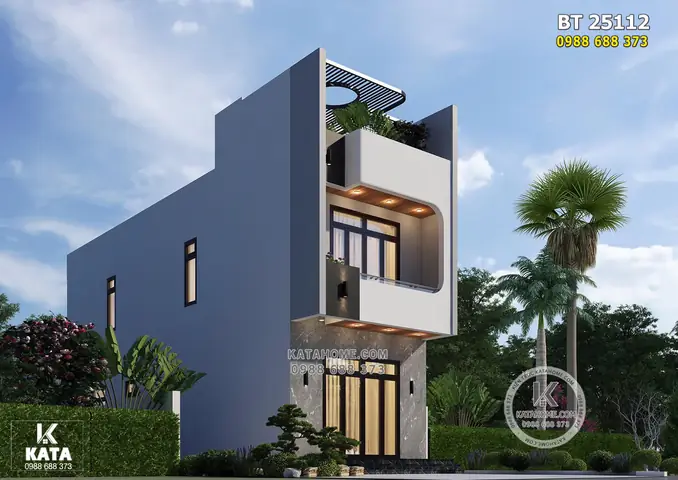 40+ Mẫu Nhà 2 Tầng Mặt Tiền 5m Đẹp Hiện Đại, Tối Ưu Công Năng