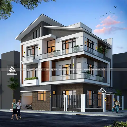 25+ Mẫu Nhà 3 Tầng 2 Mặt Tiền Hiện Đại Đẹp, Sang Trọng & Xu Hướng Mới Nhất
