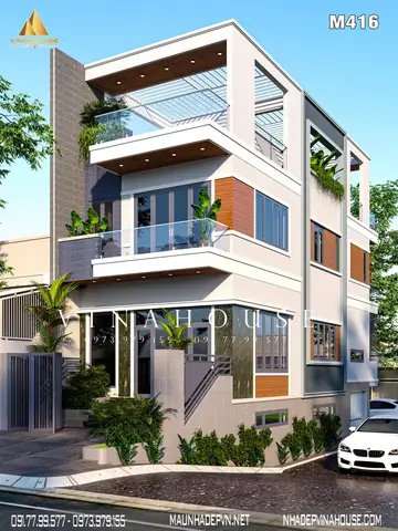 25+ Mẫu Nhà 3 Tầng 2 Mặt Tiền Hiện Đại Đẹp, Sang Trọng & Xu Hướng Mới Nhất