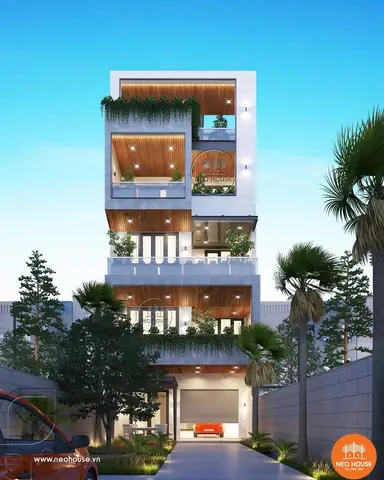 Mẫu Nhà 5 Tầng Có Thang Máy: Thiết Kế Hiện Đại & Công Năng Tối Ưu