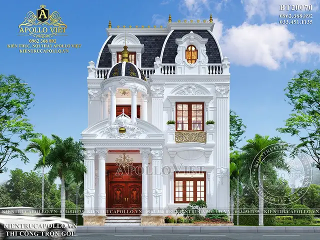 50+ Mẫu Biệt Thự 2 Tầng Kiểu Pháp Đẹp Sang Trọng & Đẳng Cấp Năm 2024-2025