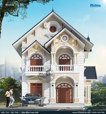 50+ Mẫu Biệt Thự 2 Tầng Kiểu Pháp Đẹp Sang Trọng & Đẳng Cấp Năm 2024-2025